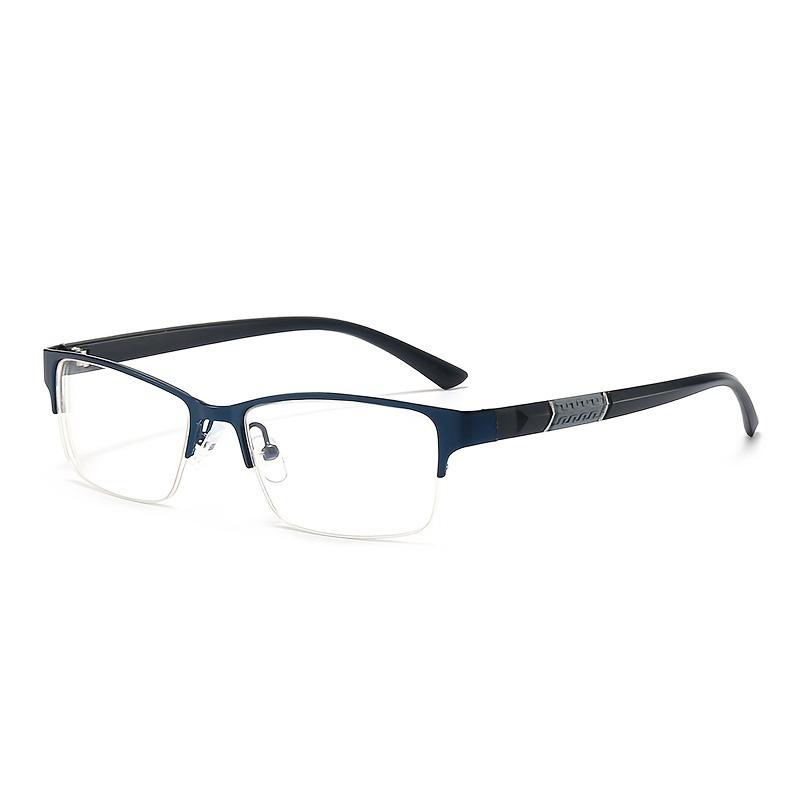 2 Pairs of New Reading Glasses Men Half Frame Business Men Reading Glasses +1.0 - +4.0