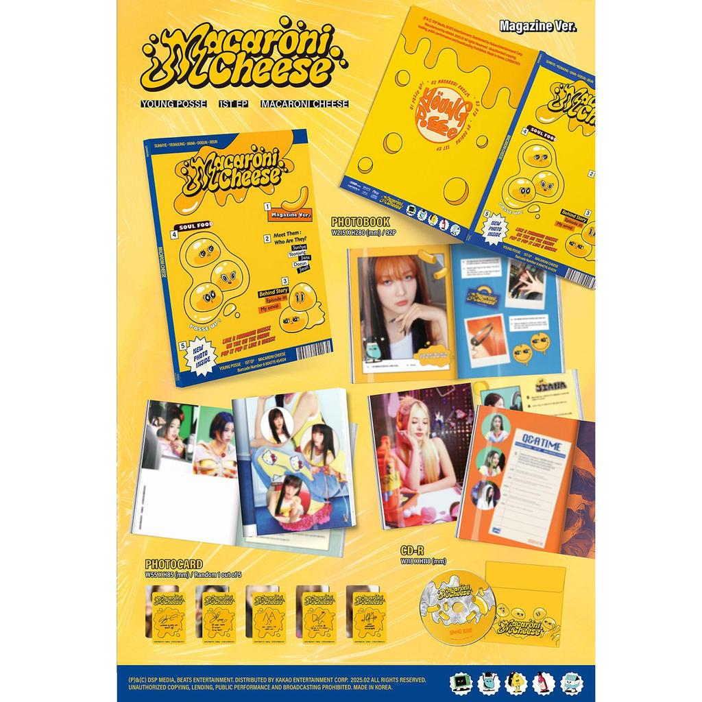(MAGAZIN Ver.) YOUNG POSSE [MACARONI CHEESE] 1. EP-ALBUM