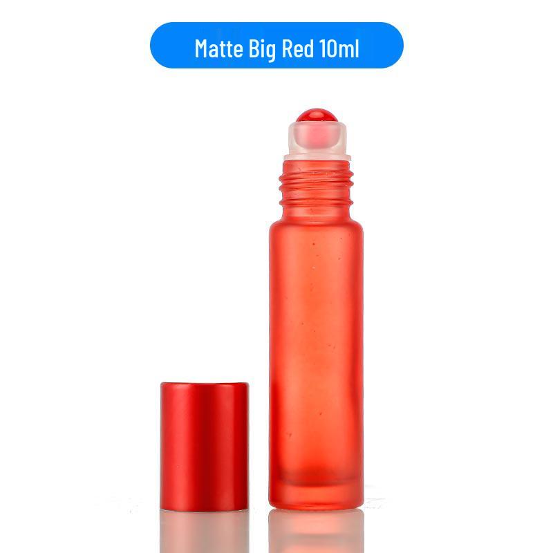 Matte Crystal White Glass Roll-on Essential Oil Bottle