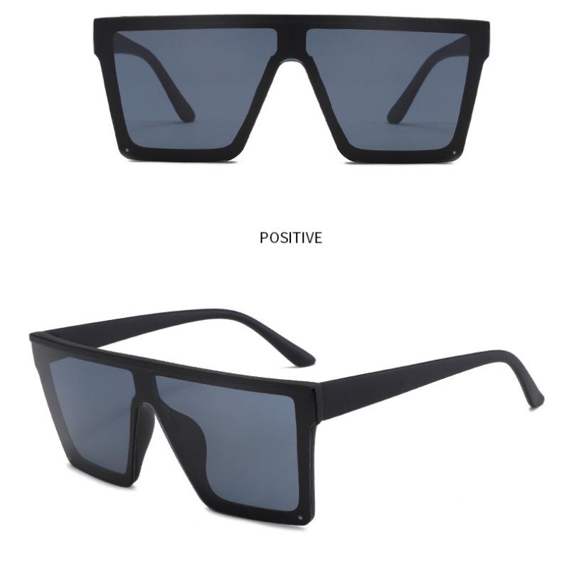 New Sunglasses One-piece Large-frame Sunglasses Women's Face Small Sunglasses