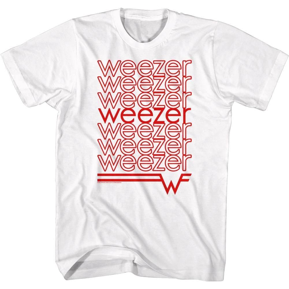 Weezer Repeating Logo White Alternative Rock Music Band  Children s T-shirt 150