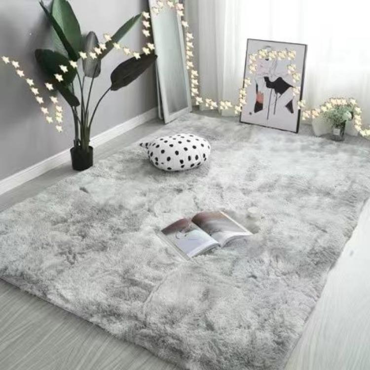 

Плюшевый ковер однотонный прикроватный мягкий толстый напольный коврик для гостиной спальни домашний декор 100x200cm