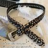 PU Leather Waist Strap Leopard Print Waist Belts Casual Waistband  Women