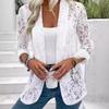 Chic Lace Hollow-Out Cardigan: Versatile European & American Autumn Jacket
