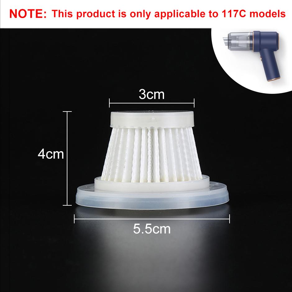 Car Vacuum Cleaner HEPA Filter for LT-117 Vacuum Cleaner Washable Filter for 117C/117CD/117CG