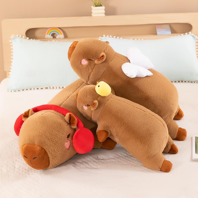 Soft Capybara Plush Toy With Durable Pp Cotton Children Room Decor Gift Doll