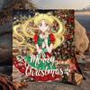 1PC Christmas anime Princess Flannel Blanket Gift, Suitable for Both Men And Women, Soft Ideal for Beds And Sofa, Birthday Or Christmas Gift