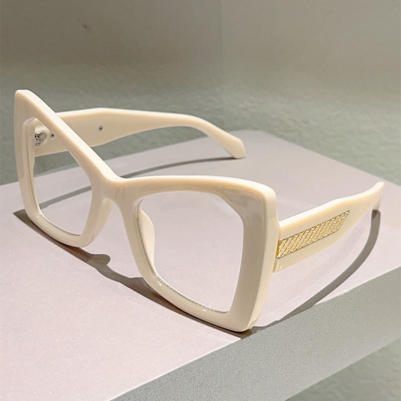 Oversized Butterfly Shaped Glasses Women  New Fashion Blue Light Blocking Optical Frames Cute Candy Color Rim Eyewear