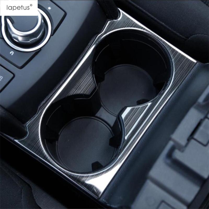 Car Window Glass Lift / Gear Shift Panel / Water Cup Frame Cover Trim Stainless Steel Accessories For Mazda CX-5 CX5 2017 - 2024
