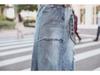 Europäischer & Amerikanischer Übergröße Unregelmäßiger High Waist Denim Midirock - Sommer Casual Bodycon Stil