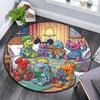 Sesame Street4,Round Area Rug,Carpet Rug for Living Room Bedroom Sofa Playroom Decor,Non-slip Floor Mat