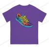 100pure Cotton Casual Unisex Tshirt Colorful Sneakers Graffiti Short Sleeve Tshirts Harajuku Tee Funny Tops