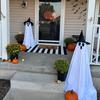 Halloween Decoration 120cm High Large Fabric Ghostly Figure Ornament For Porch And Garden Halloween Party Centerpieces