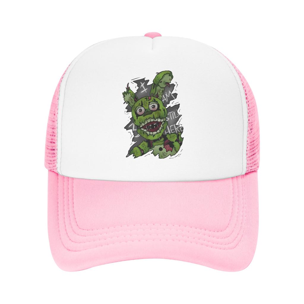 FNAF At Freddys Springtrap Mesh Baseball Caps Unisex Women Sport Sun Hat Hat Adjustable Summer Trucker Caps