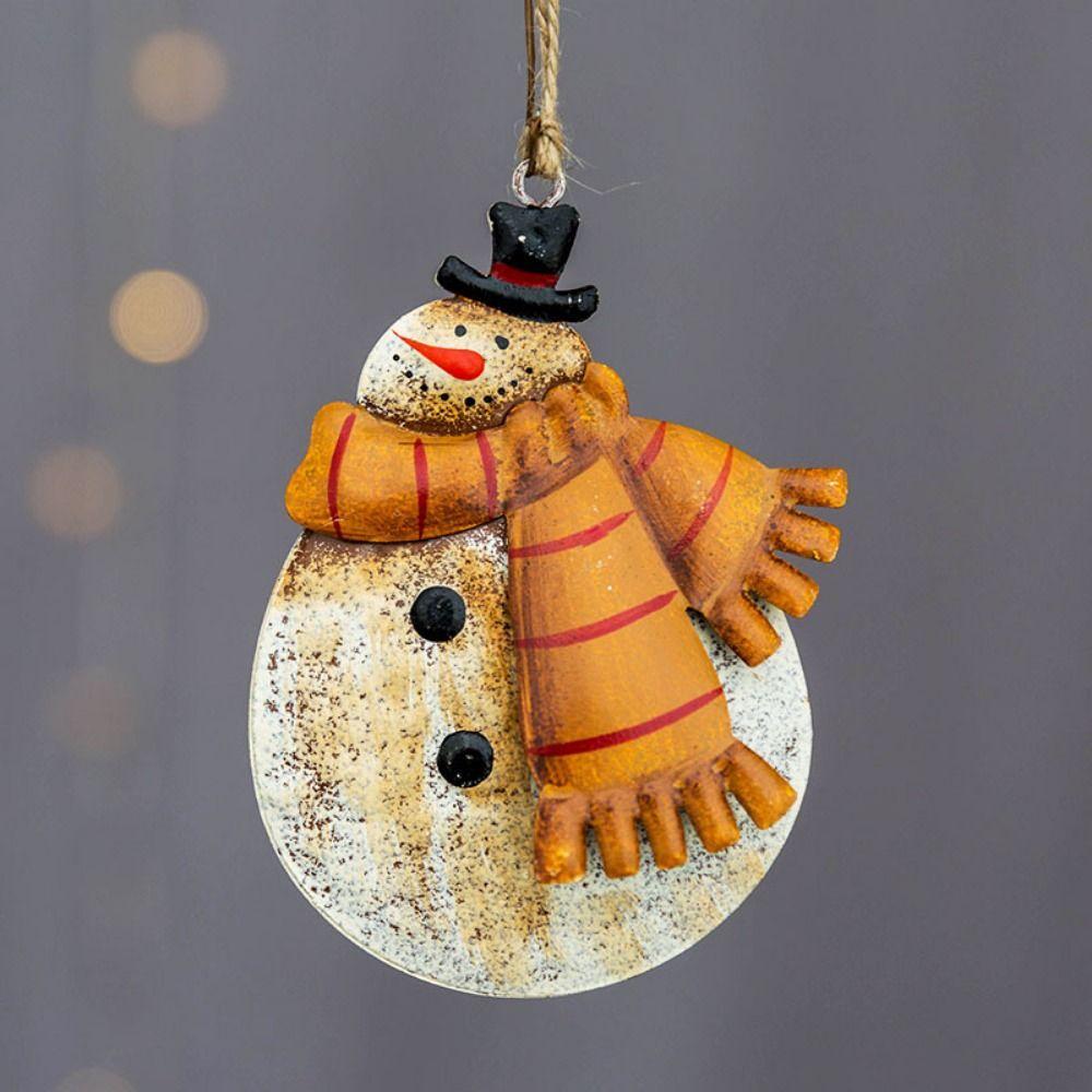 Santa Claus/Snowman Christmas Snowman Pendant Vintage Snowman Doll Pendant  Christmas Tree