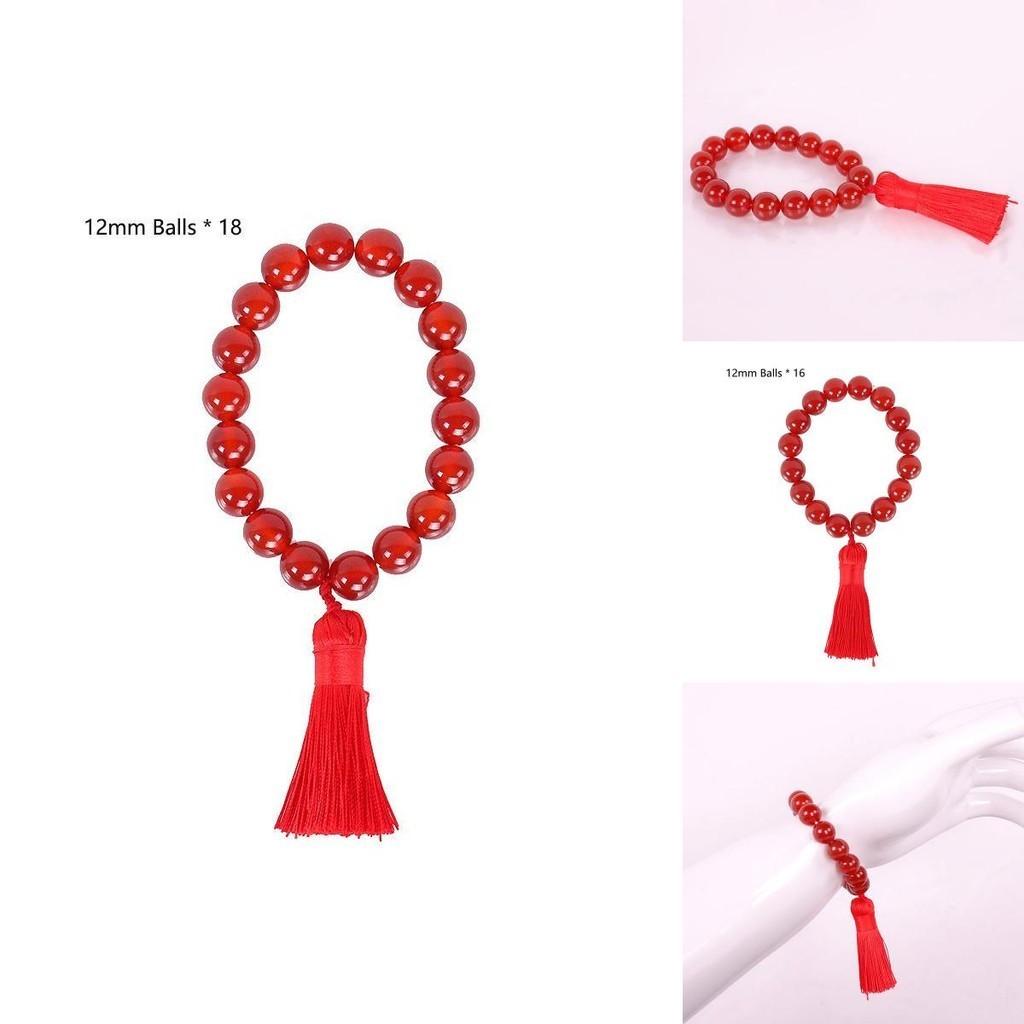 Handgefertigtes Hu Tao Cosplay Armband mit roten Perlen für Genshin Impact Fans