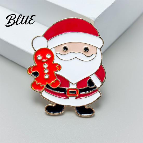Alloy Santa Claus Pin Zinc Brooch Enamel Cartoon Father Christmas