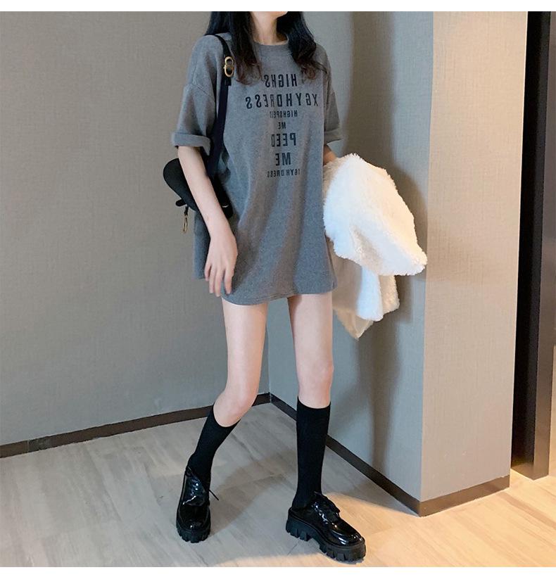 Women's Printed Slim Fit Short-Sleeve T-Shirt, 2025 Summer Korean Style Fashion