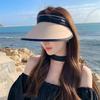 Women's Fashion Empty Top Shell Hat, Adjustable Cap, Sun Visor Hat, Sunshade Hat Sun Protection Wide Brim Buckets Hat Beach