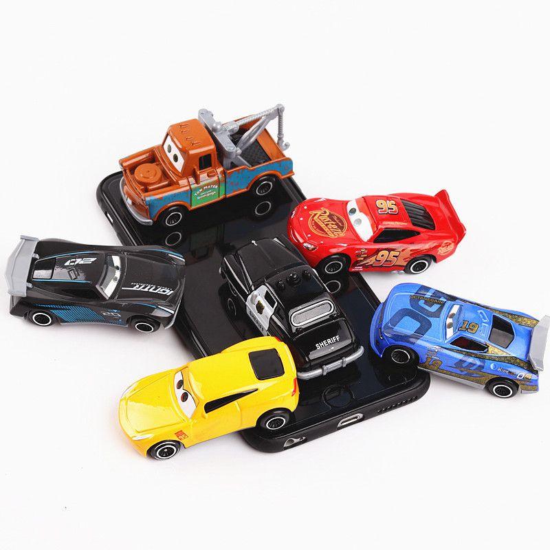 164 Pcslot 7 Route 66 Car Toys Model Alloy Diecast Pvc Vehicles For Kids Gift