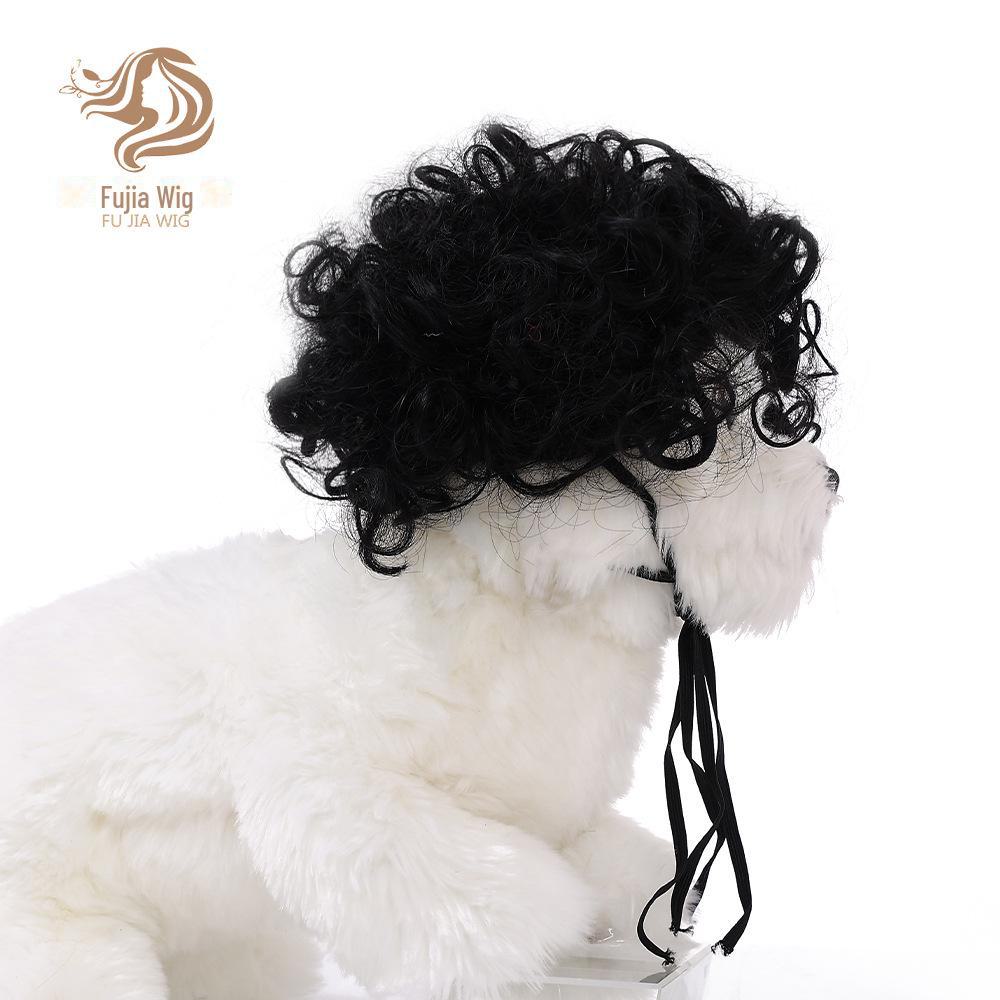 Universal Pet Wigs: Funny Afro Wigs for Cats & Dogs - Perfect for Christmas & Halloween