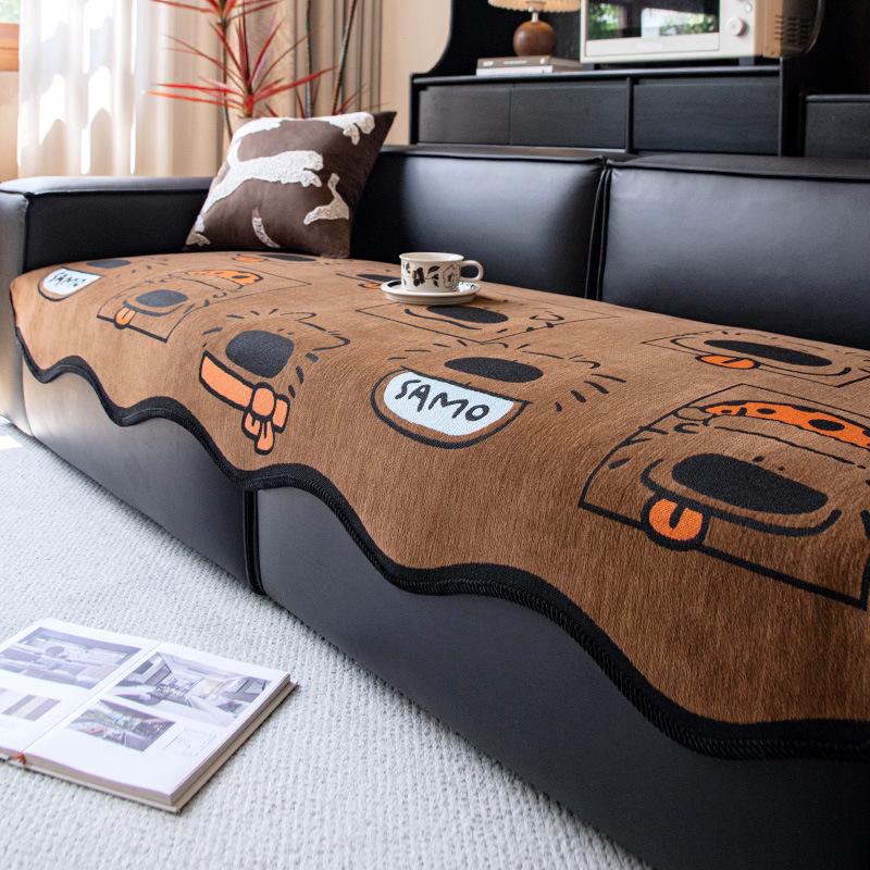 

Cartoon special-shaped sofa cushion, four-season non-slip sofa cover 2025 new anti-cat scratch universal seat cushion 90*70cm