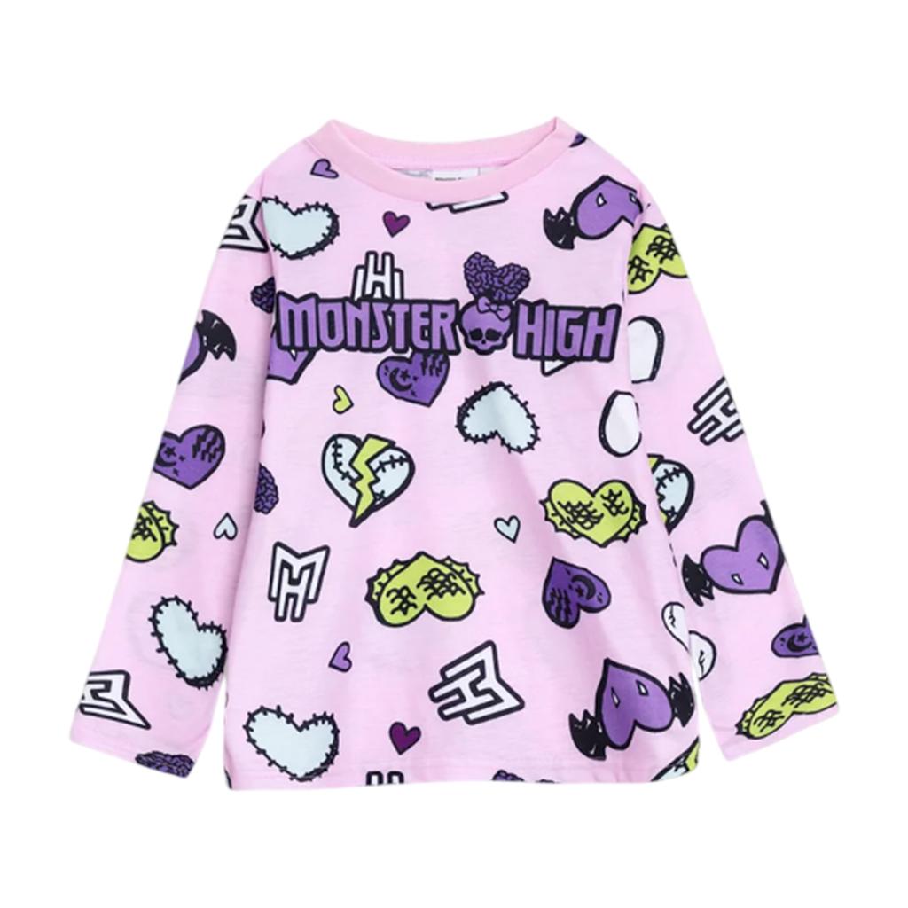 Monster high Girls Hearts Long-Sleeved Pyjama Set