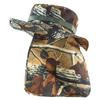Men's and women's outdoor camouflage sun protection hat neck protection devil hat sunshade UV protection bucket hat leaf shawl hat