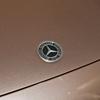 VBTYB1 2025 Hot Car Metal Flat Hood Emblem Sticker Front Badge Accessories For Mercedes Benz W203 W206 W212 W167 W166 W247 C E GLA GLC