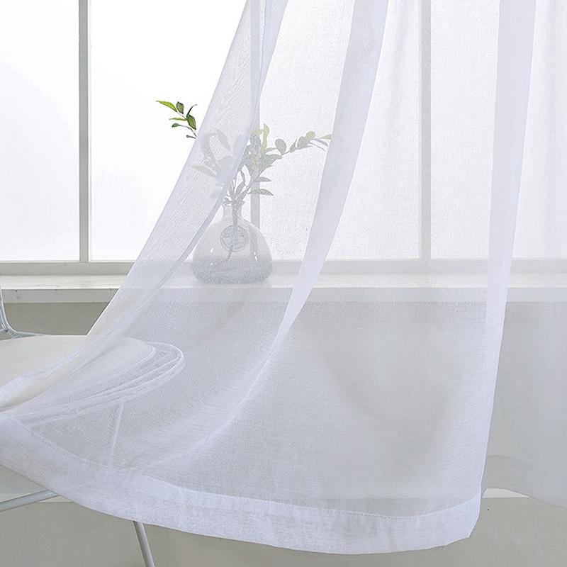 Outdoor Waterproof Sheer Curtains Grommet Indoor Sheer Curtain Garden Drapes Sun Shade Black White Gray Room Home Decor