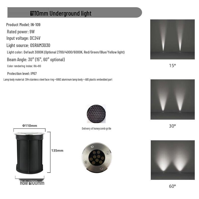 NuFeng Osram Anti-Glare LED Underground Light