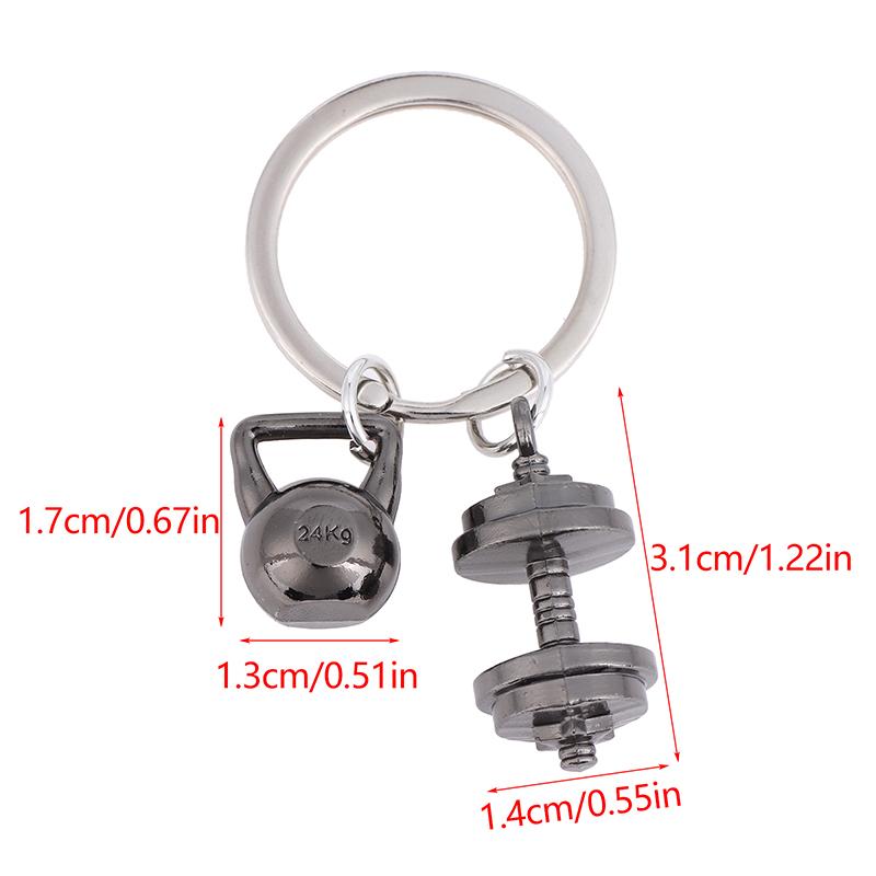Mini Metall Hantel Schlüsselanhänger Für Mann Doppelhantel Fitnessstudio Werbung Kleines Geschenk Handy Rucksack Hängezubehör Schlüsselanhänger