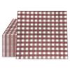 20Pcs Classic Vintage Plaid Checkered Printed Disposable Dinner Napkin Paper Birthday Wedding Party Decoration