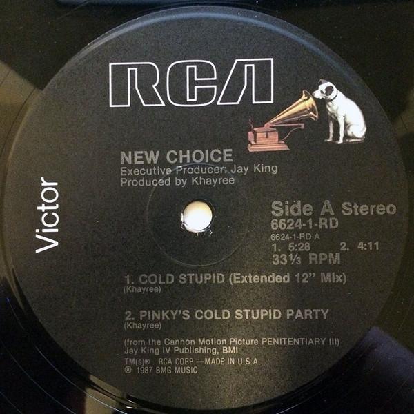 

12inch Record NEW CHOICE - Cold Stupid 66241RD RCA 1987 US Rap & Hip-Hop/R&B Used