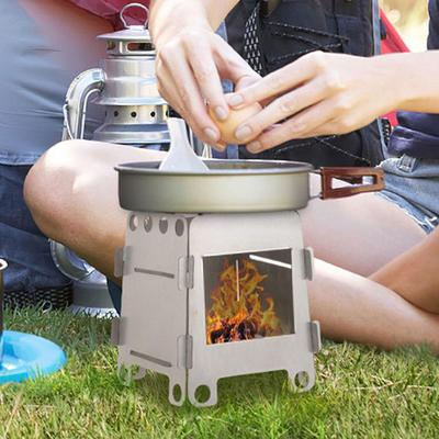 Camping Senderismo Campamento Ligero Resistente Multiusos Portátil Acero Inoxidable para Picnic Mochilero
