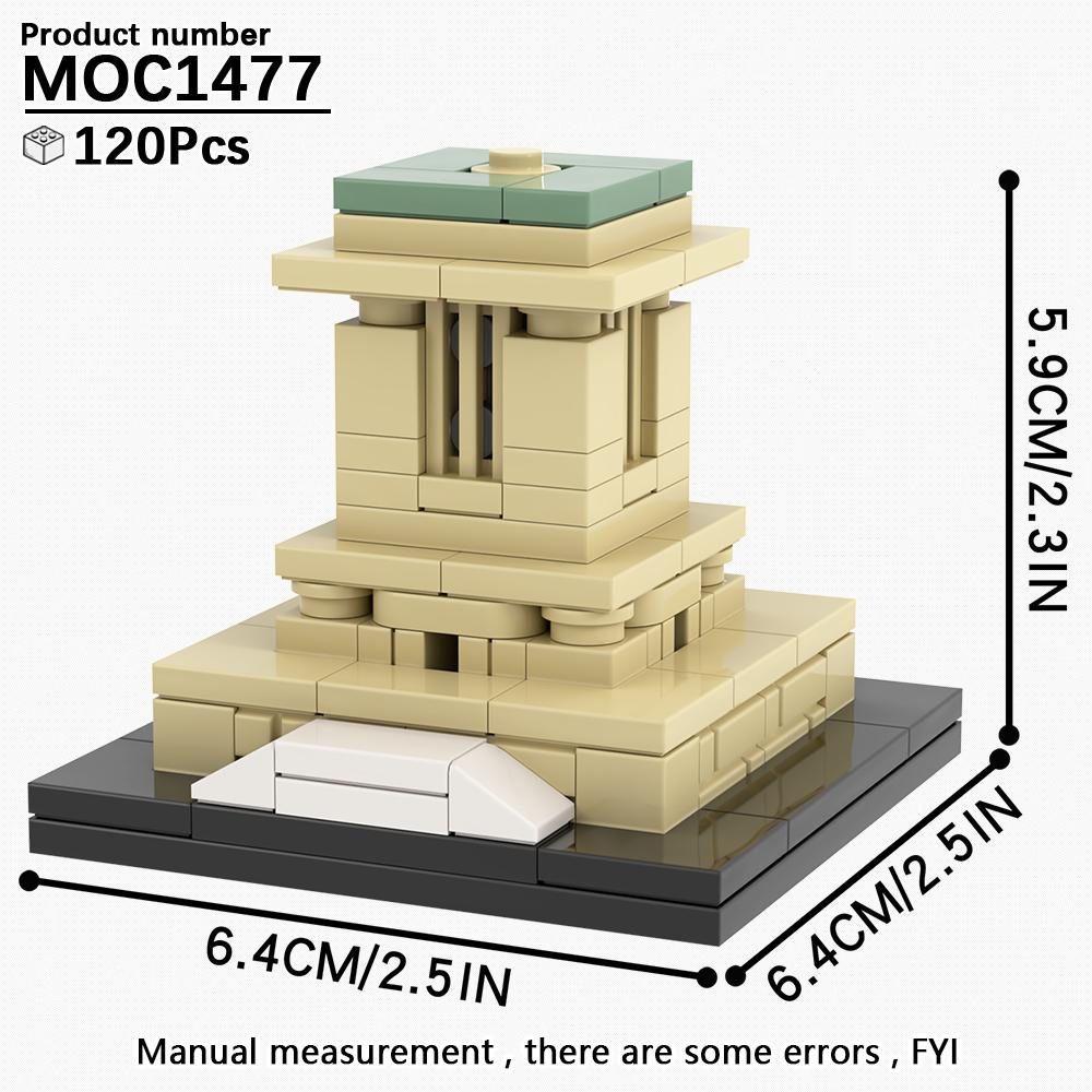 

MOOXI Creative Series 120Pcs MOC Bricks Statue Of Liberty Compatible Action Figure DIY Block Kids Toys For Children Gift MOC1477