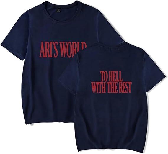 Cditoia TShirt for Women Men Printed Singer Ari Merch Abdul Album Pullover Casual Loose Crewneck Tops S