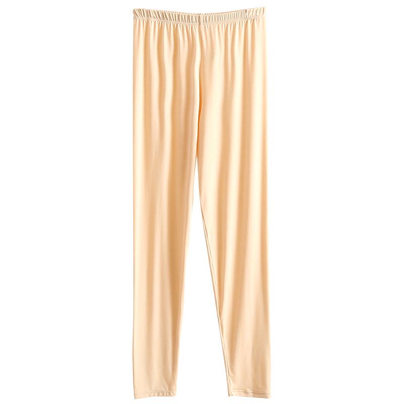 Pantalon d'automne en modal pour femme, pantalon moulant en coton élastique, sous-vêtements chauds de sport et de yoga grande taille