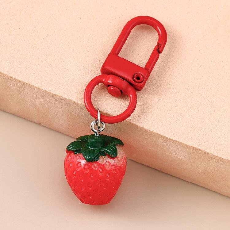 Whimsical Fruit Themed Keyring Decorative Charm For Backpacks Luggage Keys Trendy Accessory Gift