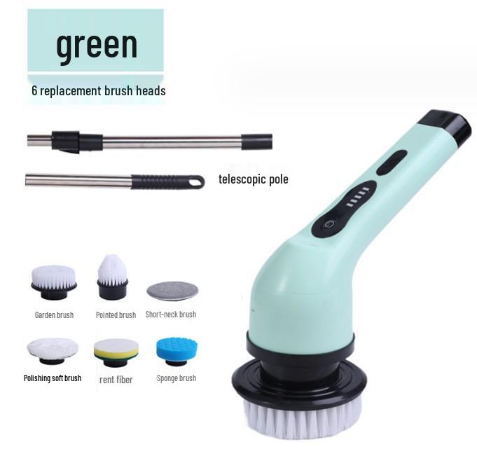 Dual-Use Powerful Handheld Electric Cleaning Brush for Bathroom, Glass, Kitchen, and Toilet