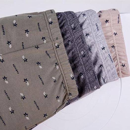 Men's Plus Size Patterned Cotton Boxer Shorts with Comfortable Waistband - Available In 1 or 5 Pcs