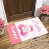 Personalized Name Cat Love Living Room Non-Slip Area Rug Soft Carpet for Bedroom Kids Playroom Sofa Office Home Decor Doormat