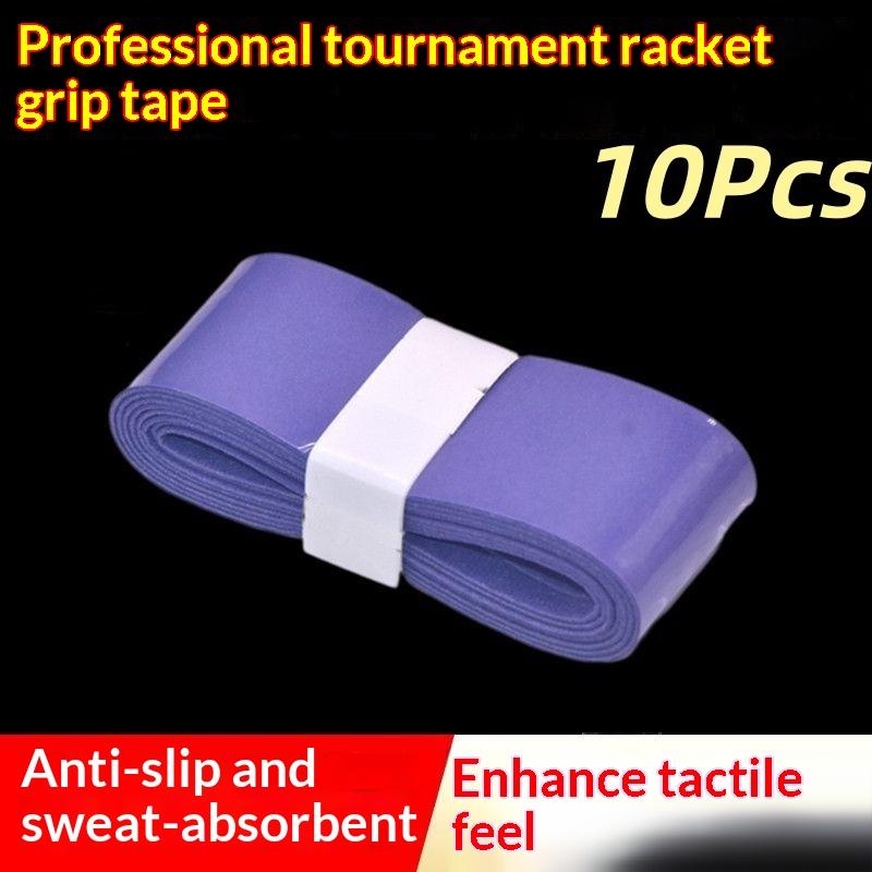 

10/20Pcs Tennis Racket Overgrip Sweat Band Absorption Grip Pu Badminton Racket Handle Grip Tennis Griptape Padel Racket Grip 10Pcs фіолетовий