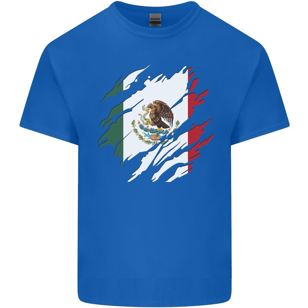 Torn Mexico Flag Mexican Day Football Unisexs Light Cotton Tshirt