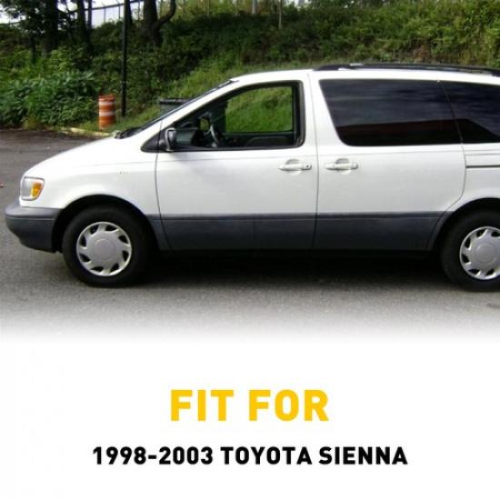 1/2Set Door Outside Sliding Handle 80357 For Toyota 1998-03 Sienna White Rear US