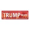 Customizable Red Sunset Palm Boulevard Retro Street Sign Wall Decor