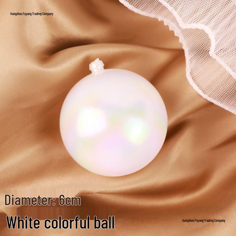 50-Piece Iridescent Wishing Balls: Colorful Transparent Cake Decorations for Birthdays