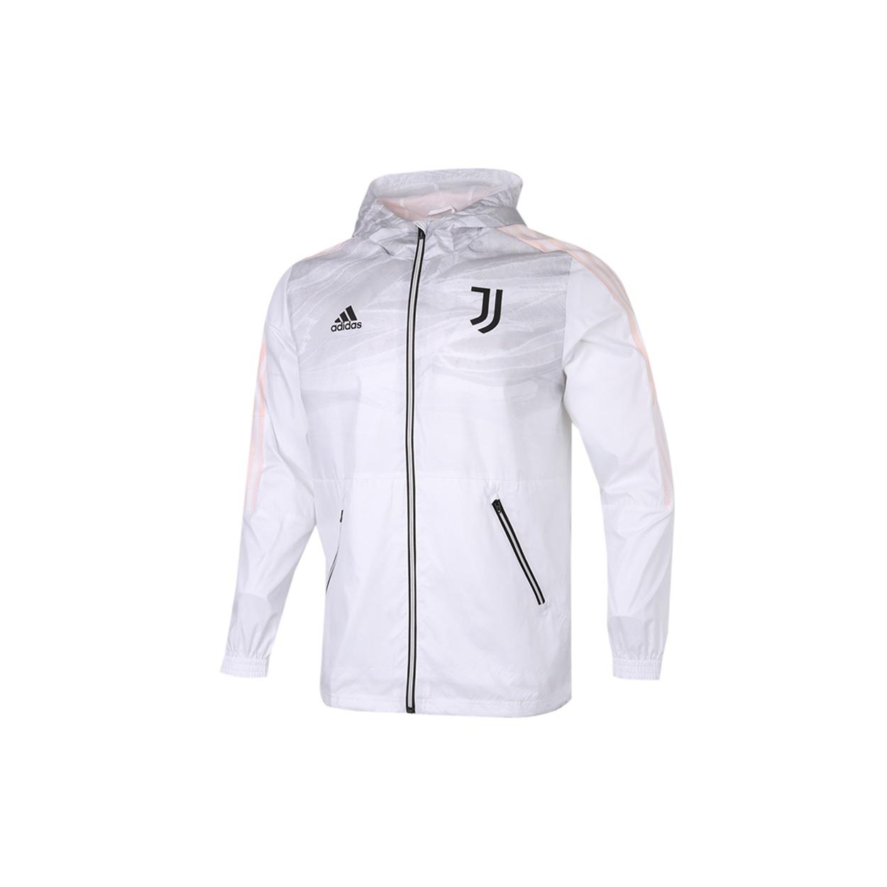adidas Juventus Soccer/Football Sports Hooded Jacket White Men s GQ2537 S