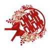 Chinese Wedding Sticker Romantic Exquisite Double Happiness Sticker Decoration for Entrance Door