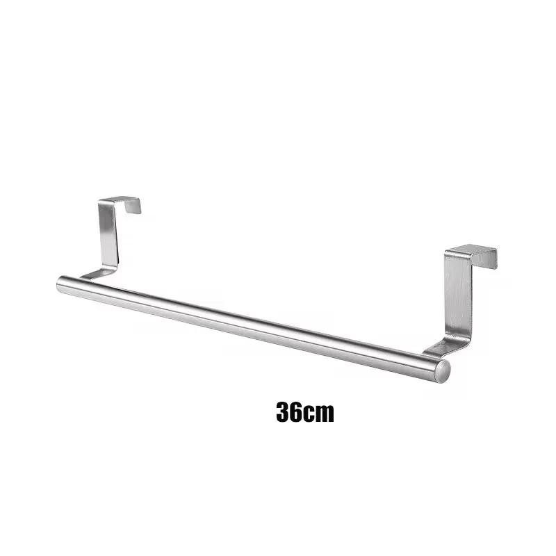 

Вешалка для полотенец из нержавеющей стали, многоцелевая, однодверная, для ванной комнаты, кухонный шкаф, вешалка для полотенец, полка, вешалка для тряпок без проколов